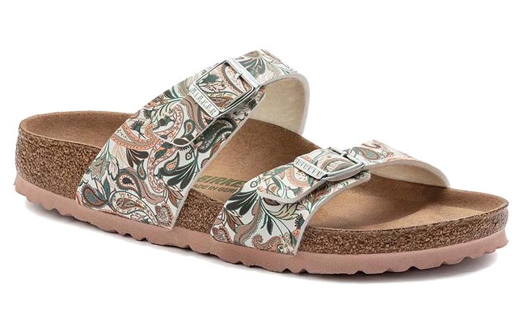 (WMNS) Birkenstock Sydney Vegan Birko-Flor 'Paisley Light Rose' 1023223