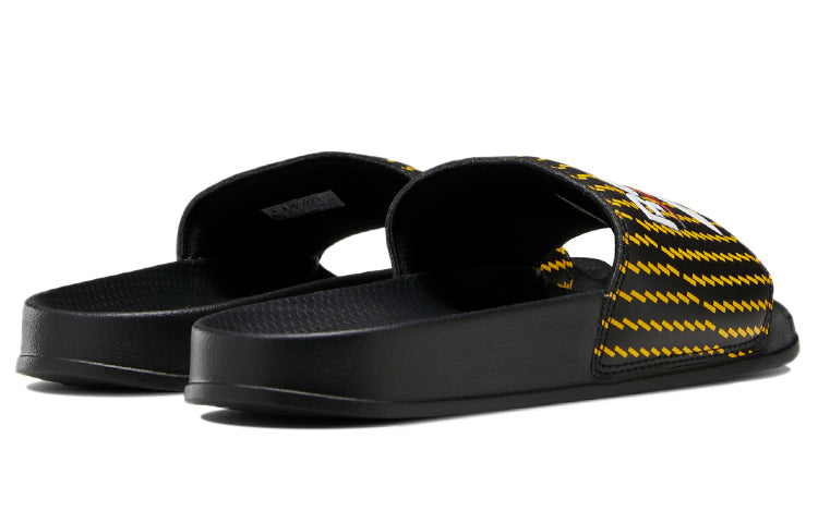 Reebok Classic Slides Athleisure Casual Sports Shoe Unisex Black Yellow GX9585