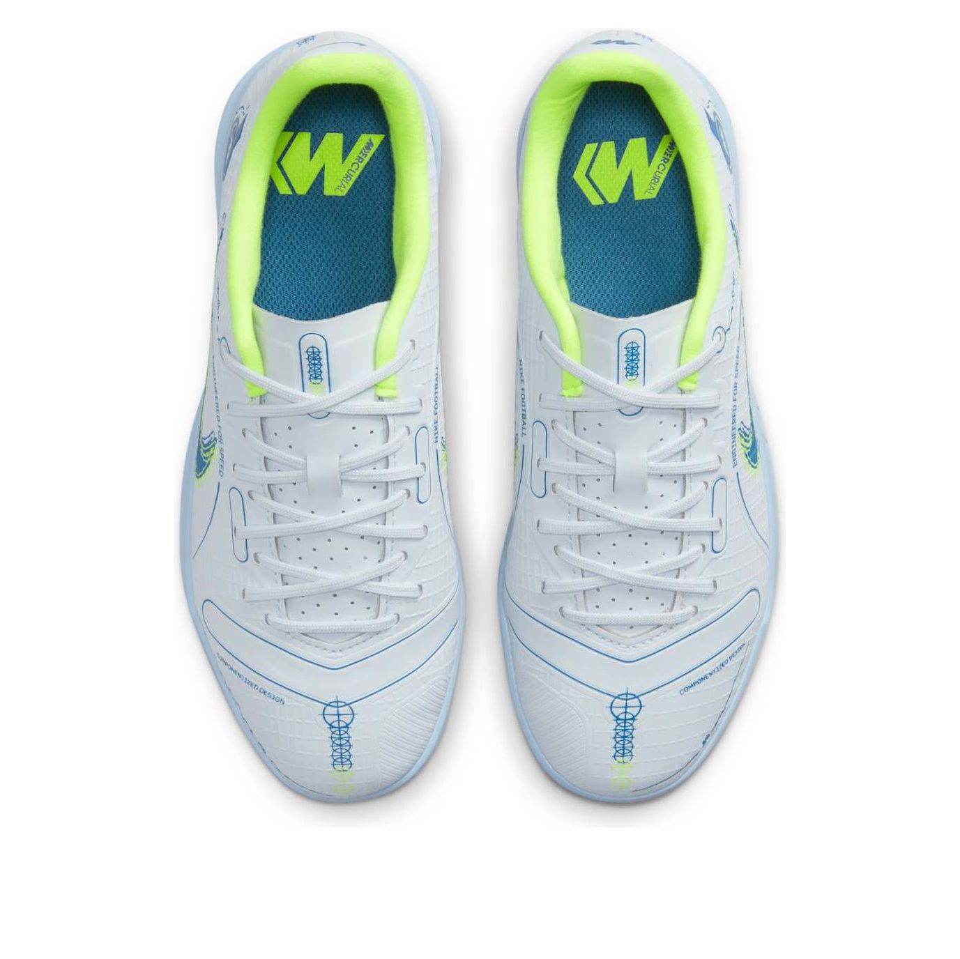 (GS) Nike Mercurial Vapor 14 Academy IC 'Grey Light Marine' DJ2861-054