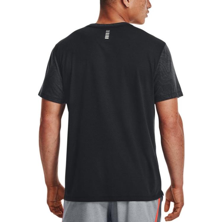 Under Armour Streaker Topographic T-Shirt 'Black' 1373211-001