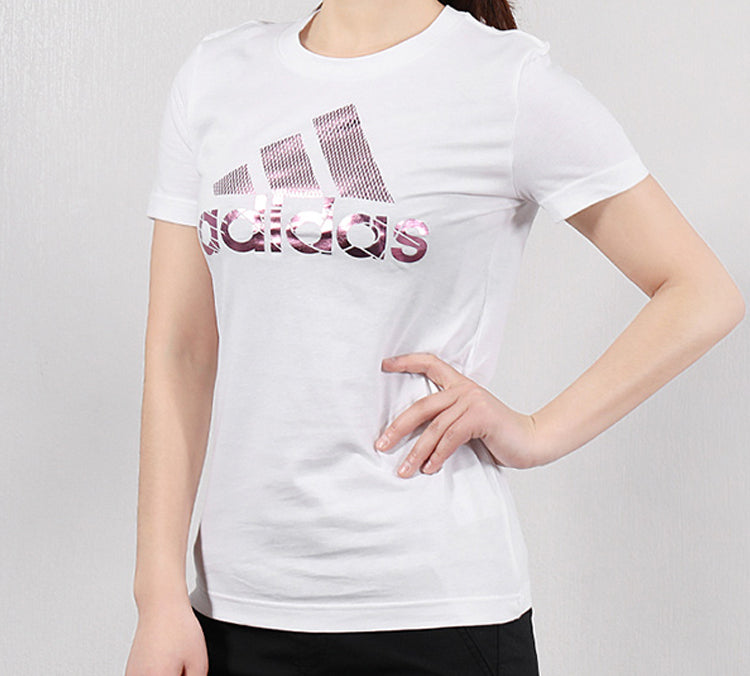 (WMNS) adidas Bos Foil Tee Short Sleeve White DV3033