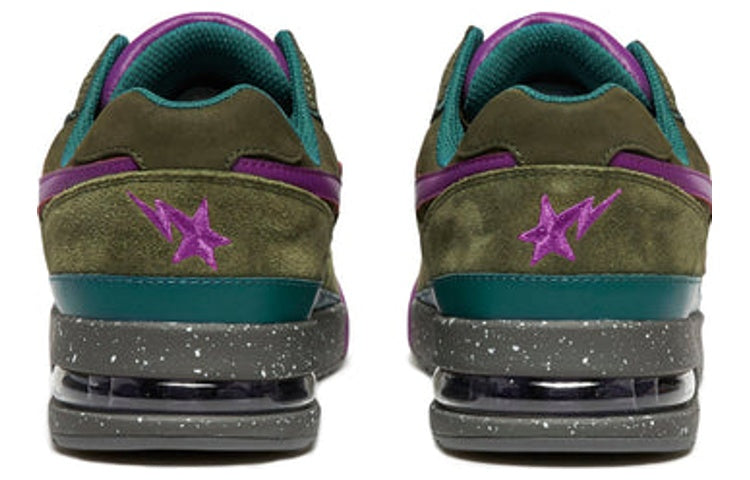 A BATHING APE Road Sta 'Olive Green Purple' 1I30-191-007-PG