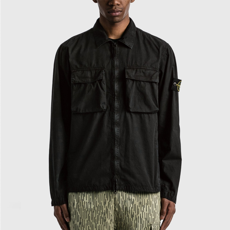 STONE ISLAND Overshirt 'Black' 7615114WN-V0129