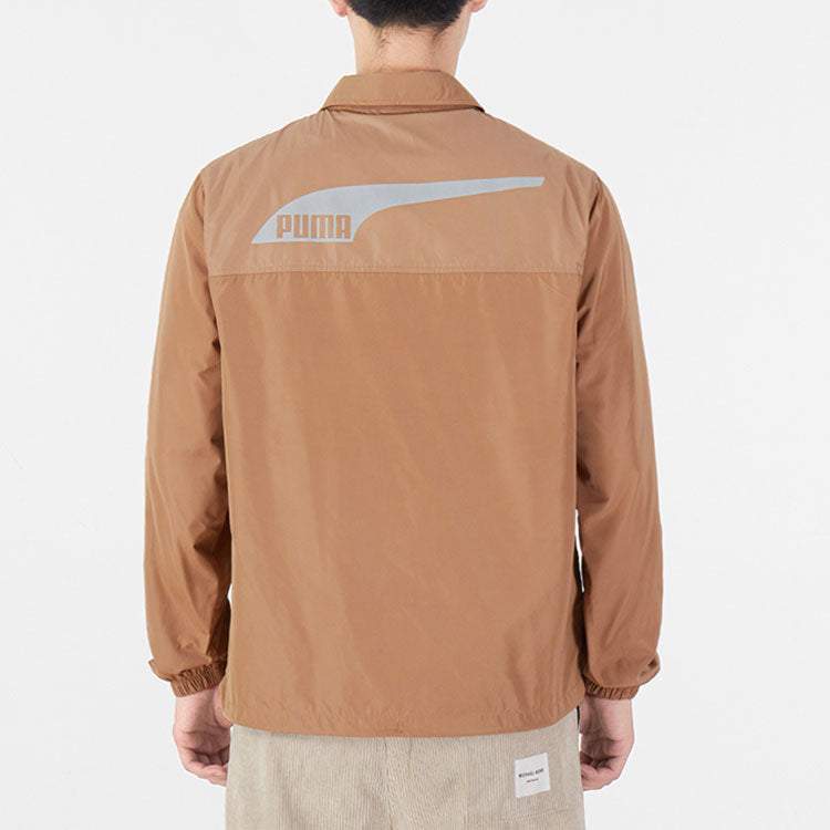 PUMA Unisex Skb Logo Printing Jacket Khaki 537012-63
