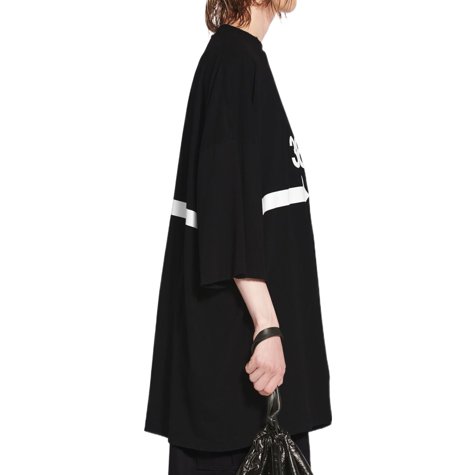 Balenciaga 360 Tubular T-Shirt Oversized 'Black' 720501TNVD51070