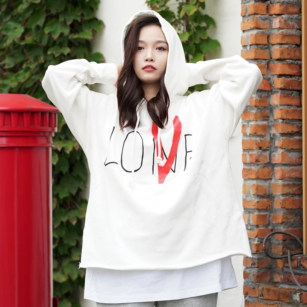 VLONE LOVE Printing Back Large Logo White Red HD-8