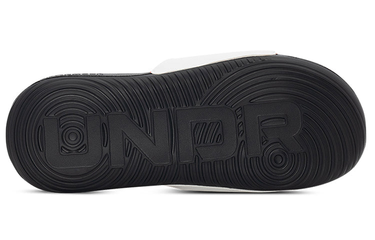 (WMNS) Under Armour Ansa Graphic Slipper Black/White 3024436-005