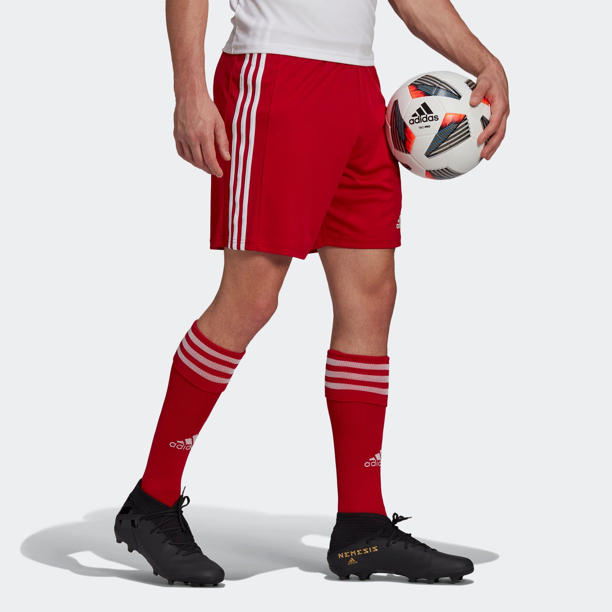 adidas Squad 21 Sho Stripe Soccer/Football Sports Shorts Red GN5771
