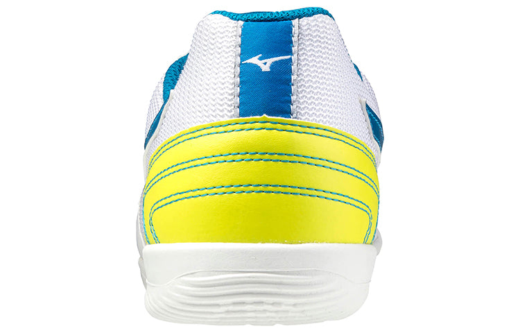 Mizuno Morelia Sala Club Low Tops Lightweight Volleyball Shoes White Blue Yellow Q1GA200324