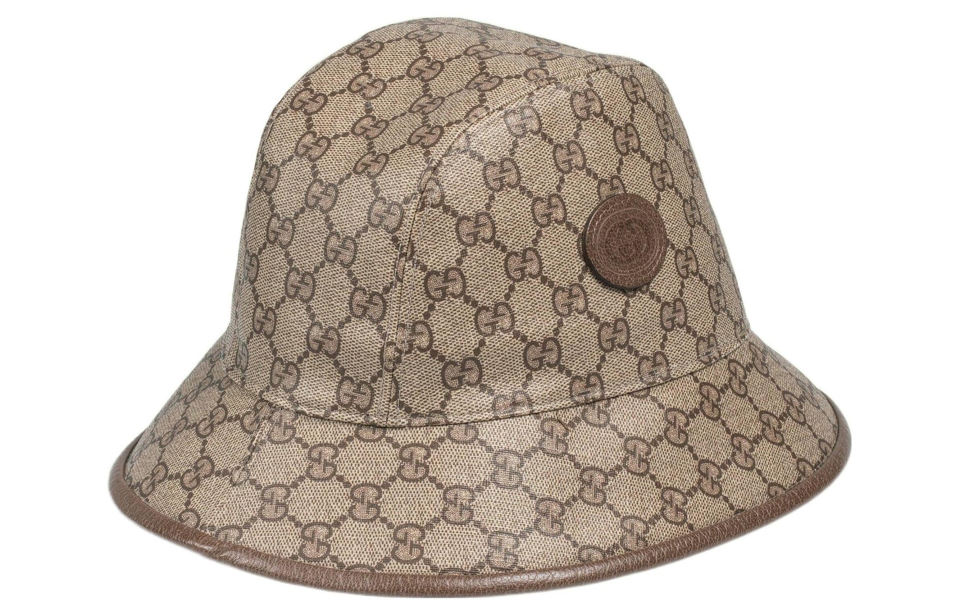 Gucci Apple Supreme Fedora Hat 'Beige Ebony' 700667-4HANT-8964