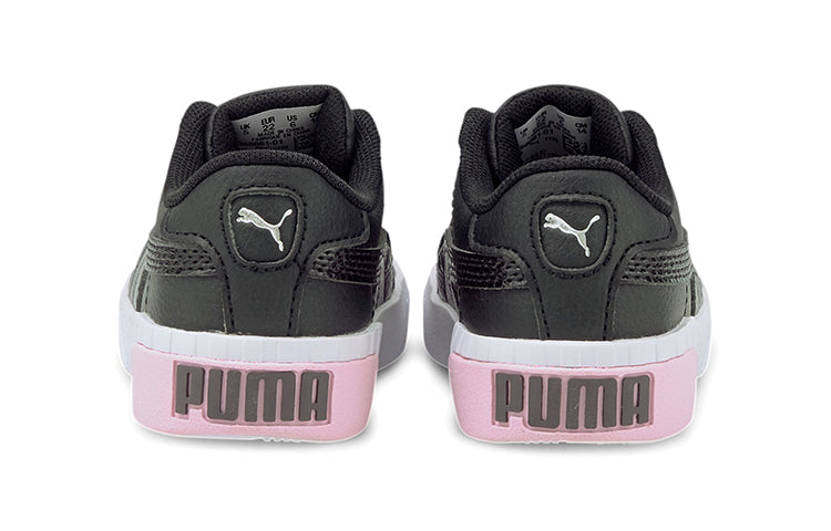 (TD) PUMA Cali Casual Board Shoes Black/White/Pink 368861-01