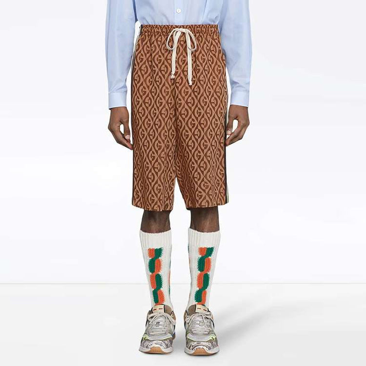 Men's Gucci Rhombus Pattern Casual Multicolor Shorts 595521-XJBOV-2100