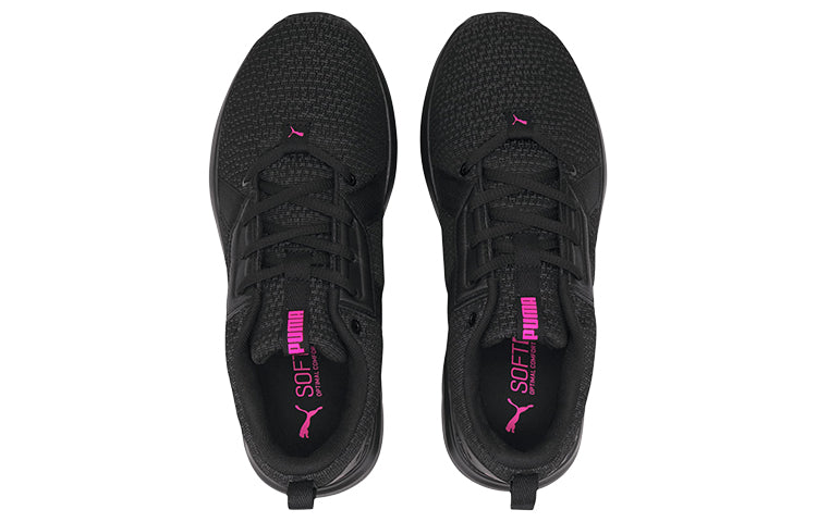 (WMNS) PUMA Chroma Knit Black/Pink Low sneakers 193776-01