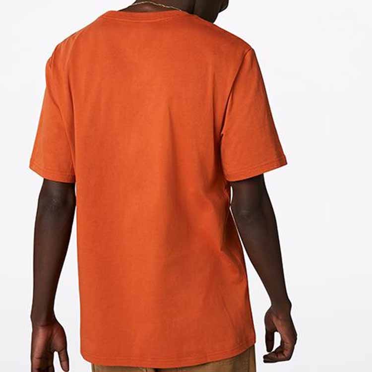 Men's Converse Renew Alphabet Printing Short Sleeve Orange 10019649-A03