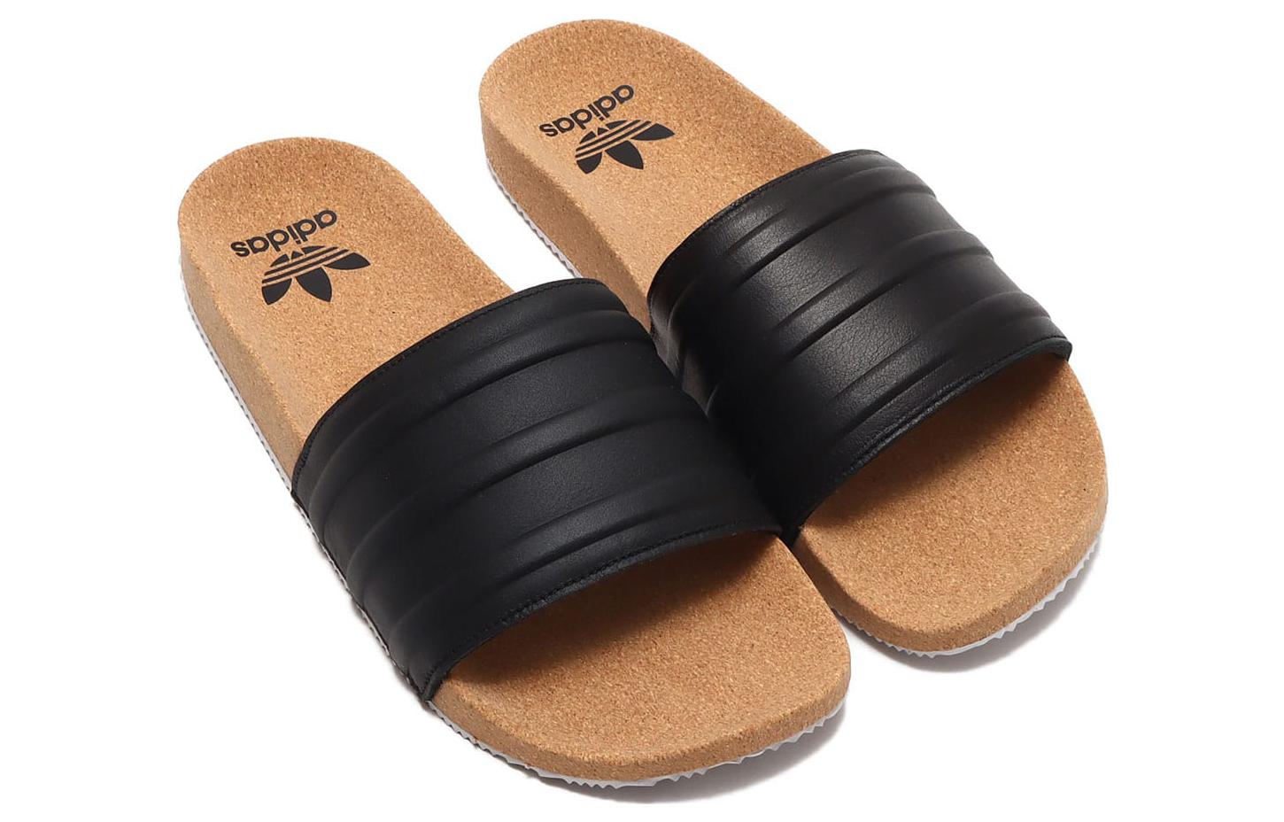 adidas originals Adilette 'Black Cork' HQ1998