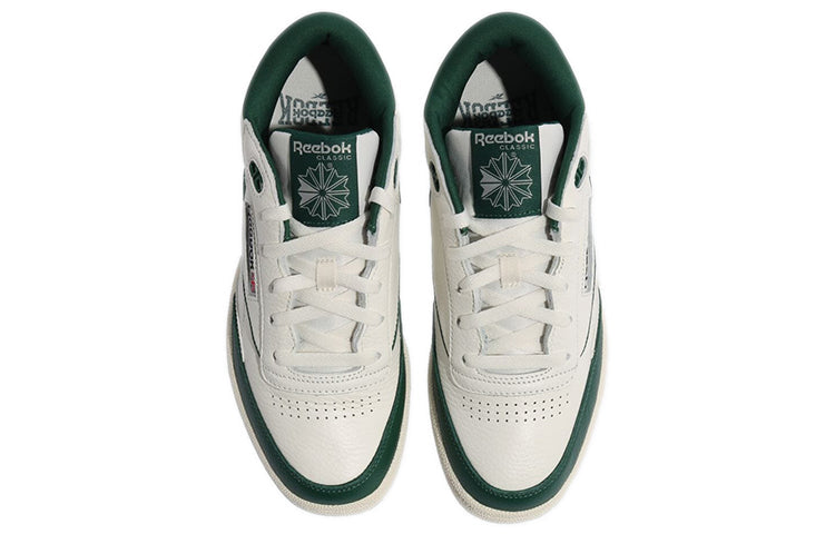 Reebok Unisex Club C Mid II Sneakers White/Green GY1639