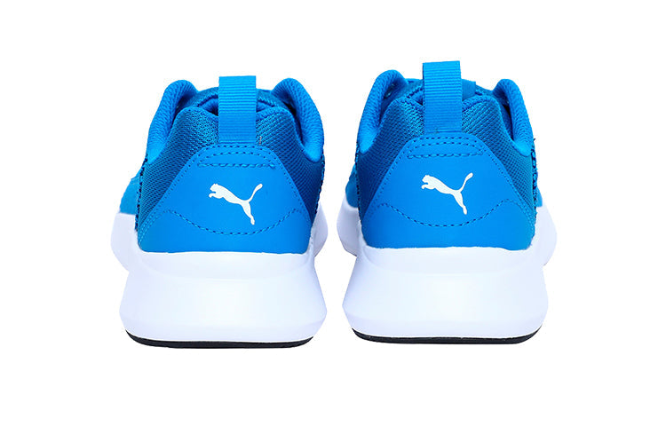 (GS) PUMA Wired Knit Low Top Running Shoes Blue/White 367381-05