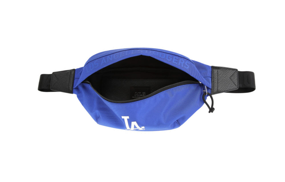 MLB Solid Color Series LA LOGO Printing fanny pack Blue 32BGC3941-07U