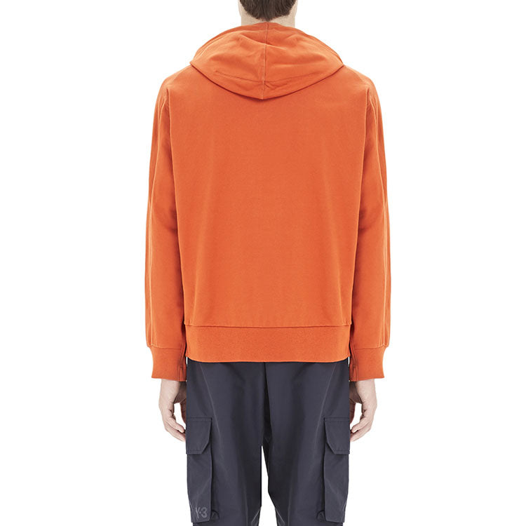 Men's Y-3 Solid Color Casual Hooded Drawstring Orange FJ0439