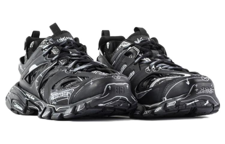 Balenciaga Track 1.0 Sneakers 'Black White' 542023W3SRA1090