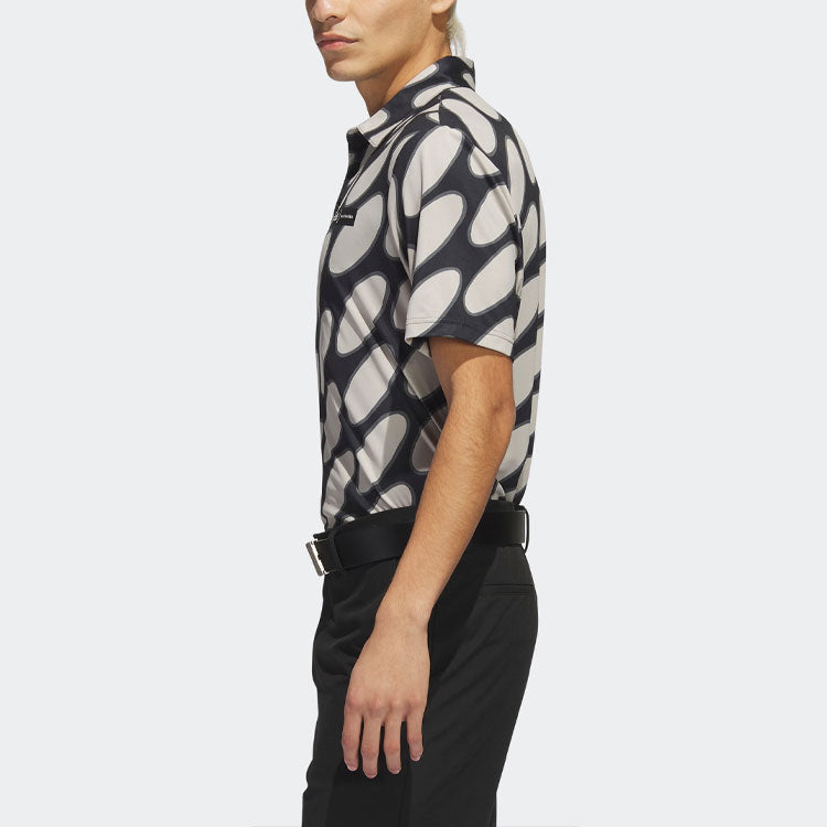 adidas Golf x Marimekko Polo Shirt 'Black Grey' HS7614