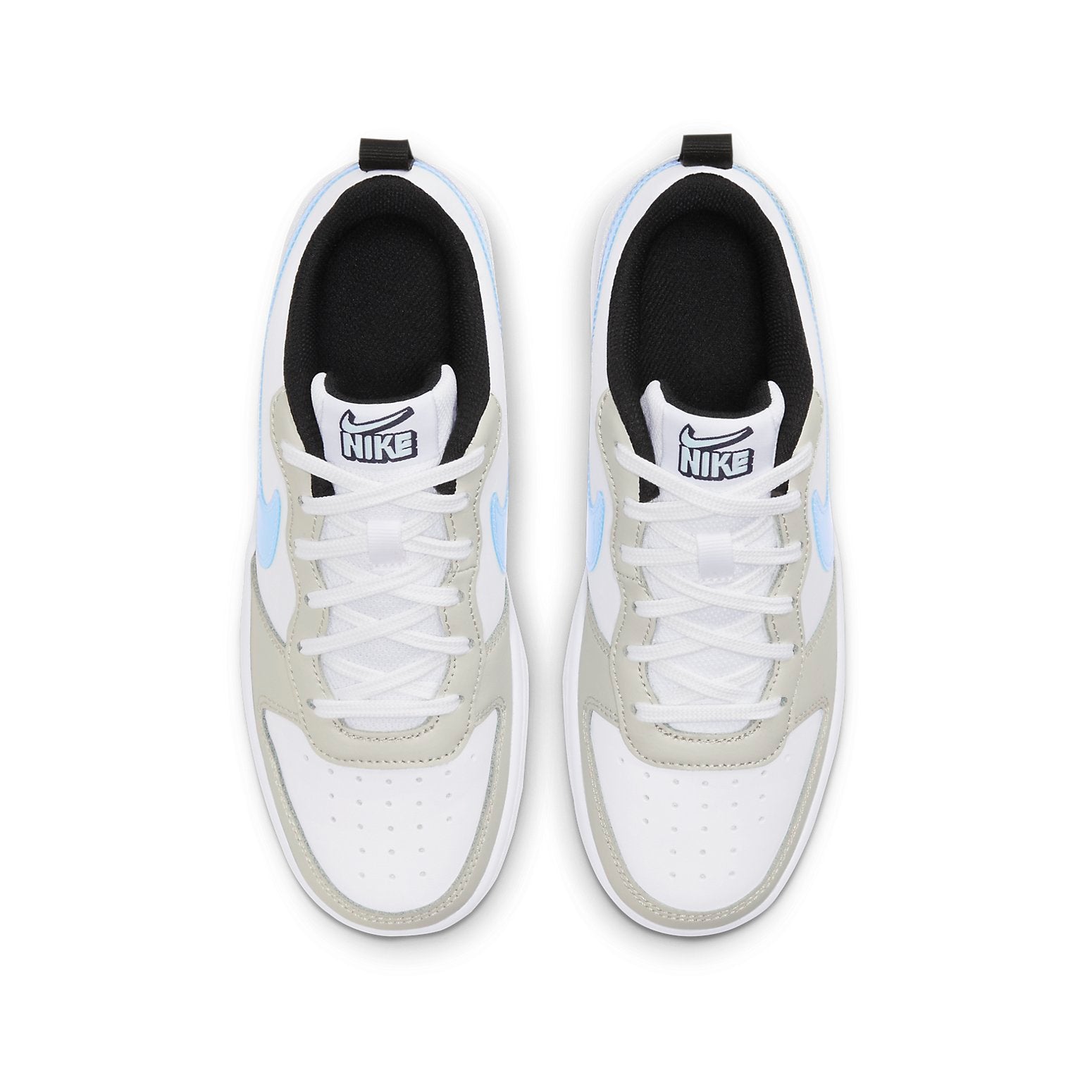 (GS) Nike Court Borough Low White/Blue/Grey CW1624-100