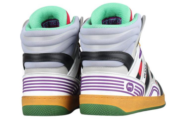 (WMNS) Gucci Basket High 'Black White Purple' 661312-2SH90-1072