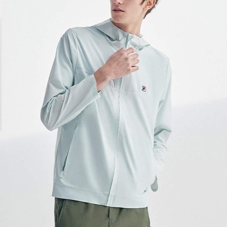 FILA Sports hooded Woven Jacket Mint Green F11M028701F-TQ