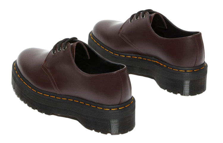 Dr. Martens 1461 Smooth Leather Platform Shoes 'Wine Red' 27332626