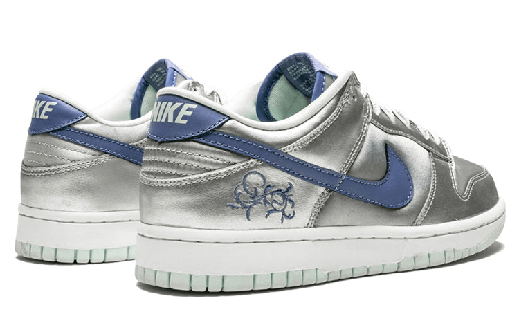 (GS) Nike Dunk Low 'Metallic Silver Floral' 309601-042