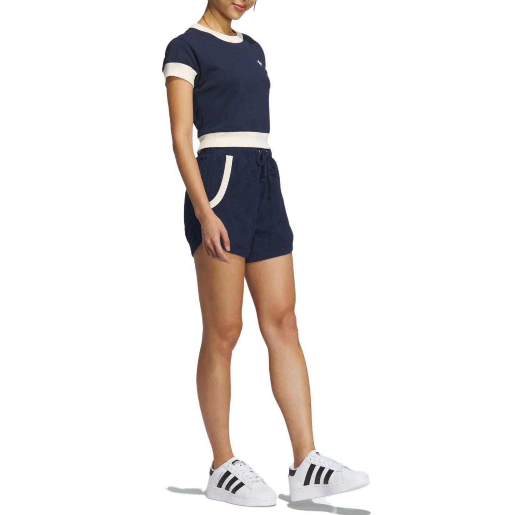 (WMNS) adidas originals x Notitle Shorts 'Navy' IN1074