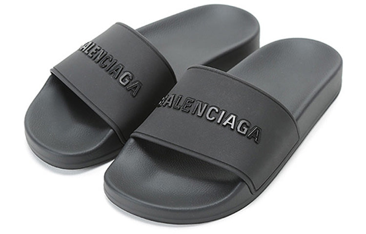 (WMNS) Balenciaga Pool Slides 'Black' 565547W1S841000