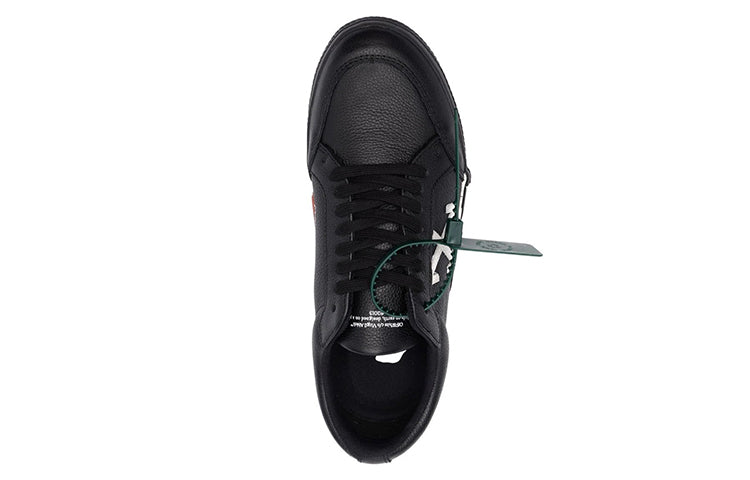 Off-White Low Vulcanized Canvas Sneaker 'Black White Red' OMIA085C99LEA0011001