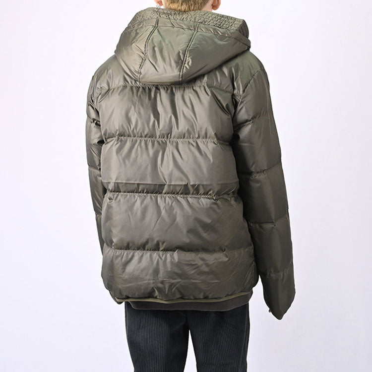 Converse Downfilled Hooded Jacket Asia Sizing 'Cargo Khaki' 10021981-A02