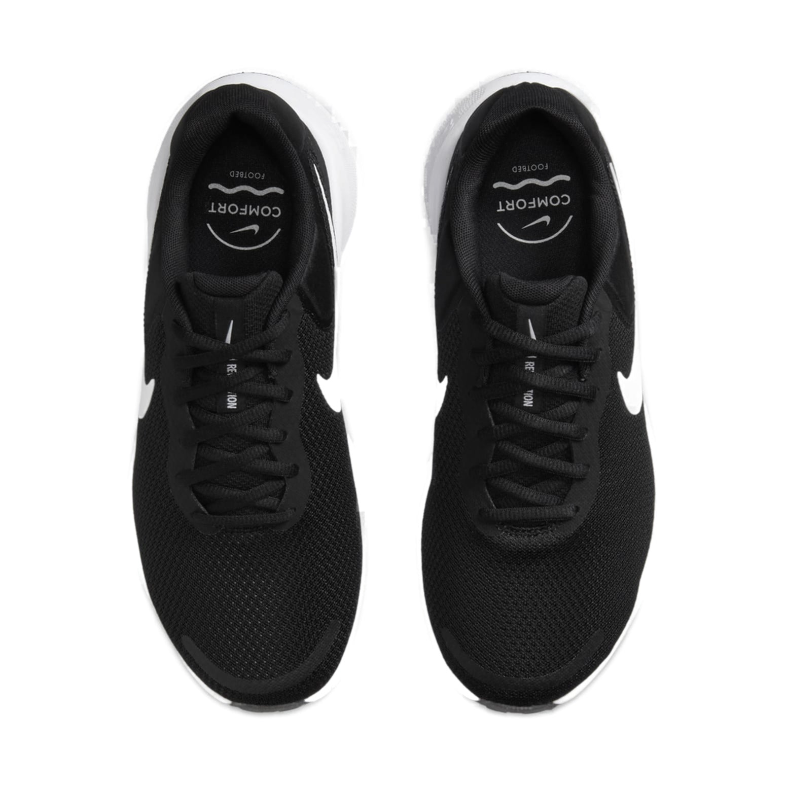 (WMNS) Nike Revolution 7 Wide 'Black White' FZ6829-001