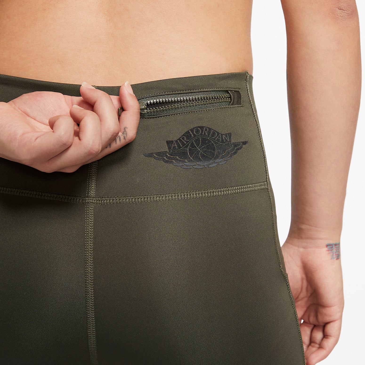 (WMNS) Air Jordan Legging Cargo 'ArmyGreen' CQ6676-325