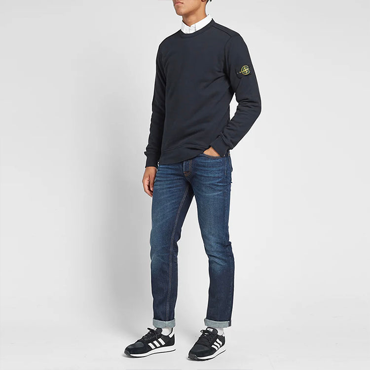 Men's STONE ISLAND Basic Round Neck Navy Blue 7115-62720-V0020