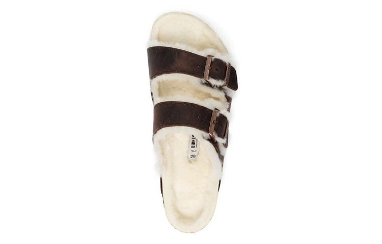 Birkenstock Arizona Shearling Oiled Leather 'Habana' 1021065