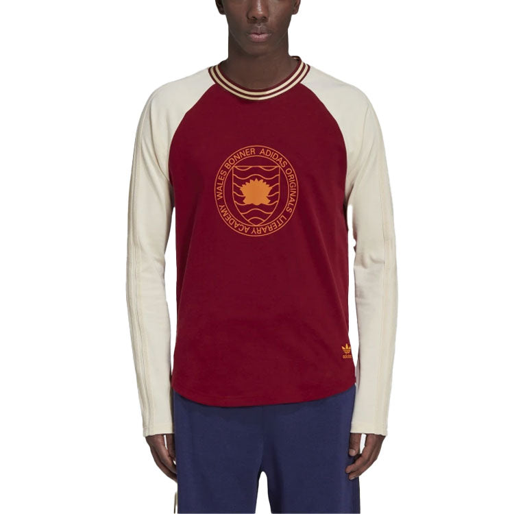 adidas x Wales Bonner Long Sleeves T-Shirt 'Wine Red' HC1651