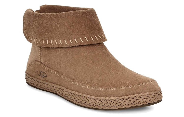 (WMNS) UGG Kavar Varney Fleece Lined Snow Boots Dark Brown 1104653-AMP