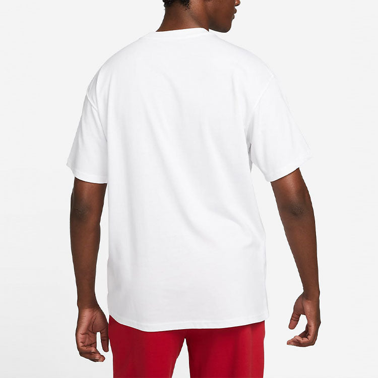 Men's Nike Rugby Logo Printing Sports Short Sleeve White T-Shirt DM2353-100