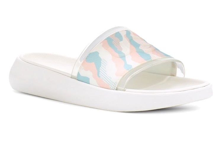 (WMNS) UGG Slide Cali Collage Slipper Rainbow Blue 1120001-PSTR