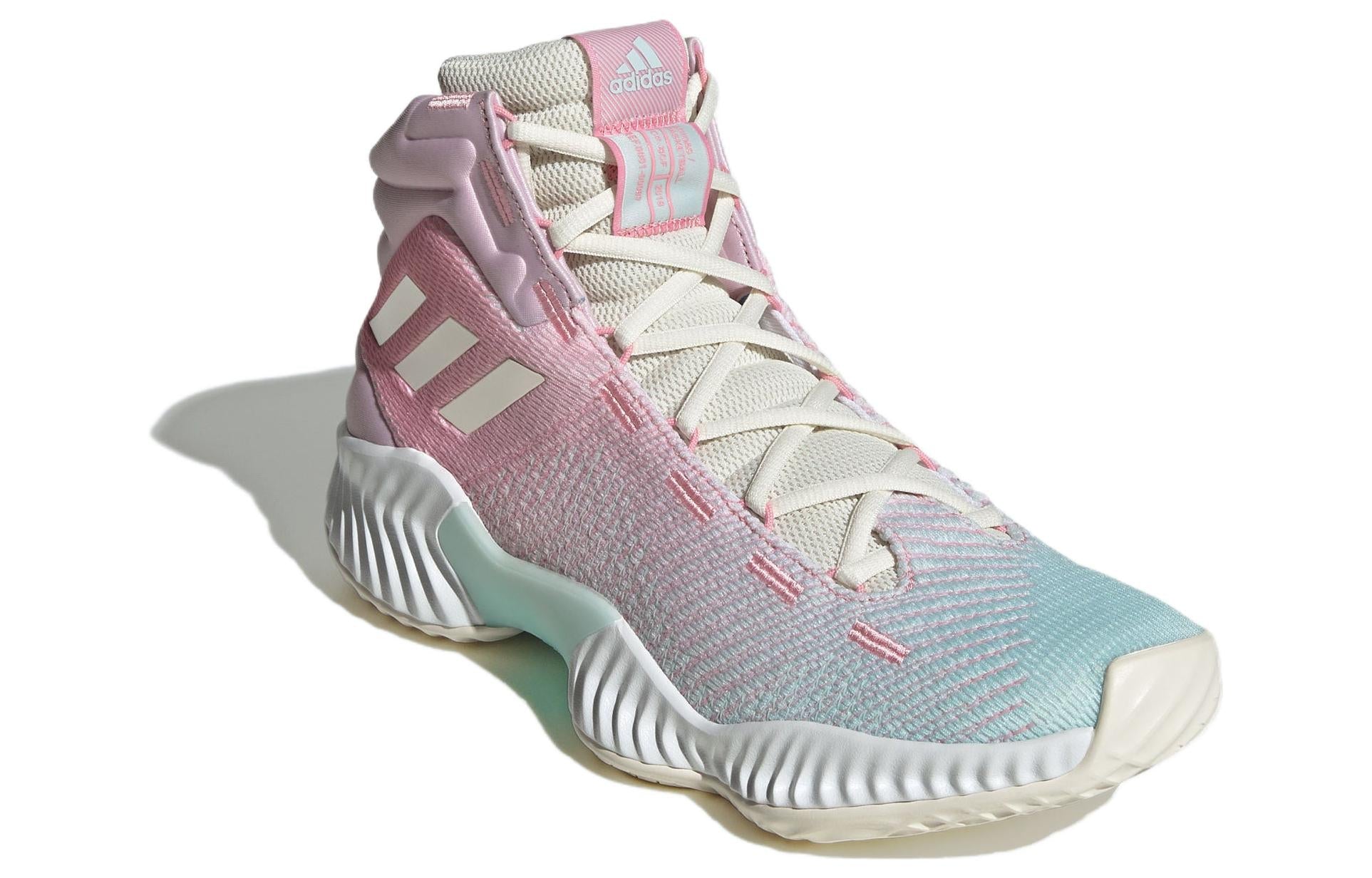 adidas Pro Bounce 2018 Mid 'Shock Absorption Wear Resistant Pink Blue' IG4496