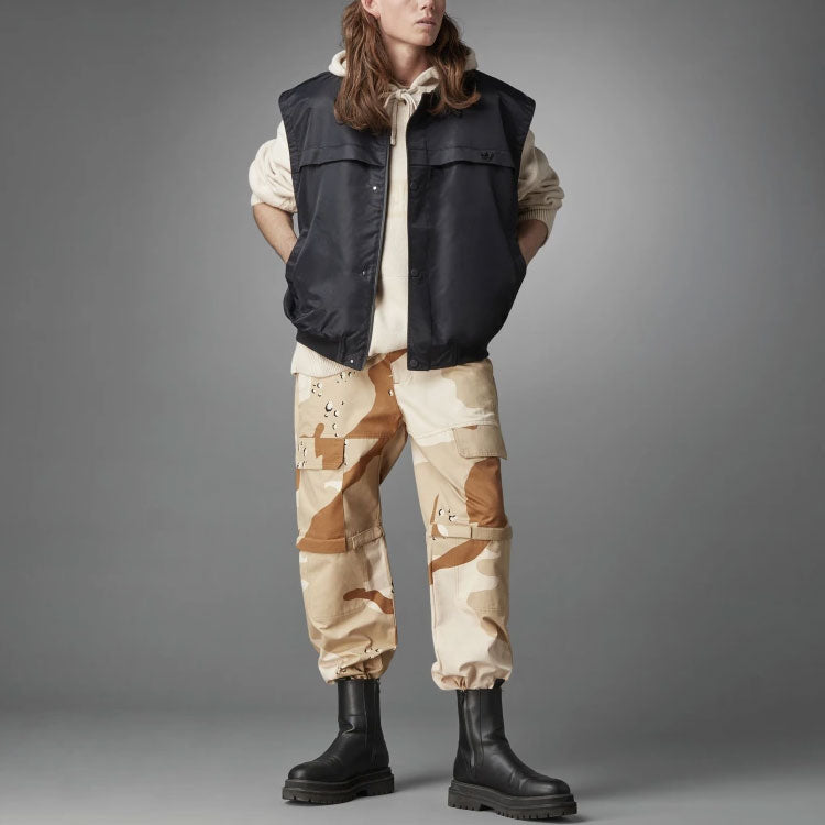 adidas originals Blue Version Series Cotton Camouflage Cargo Casual Pants Khaki H33477
