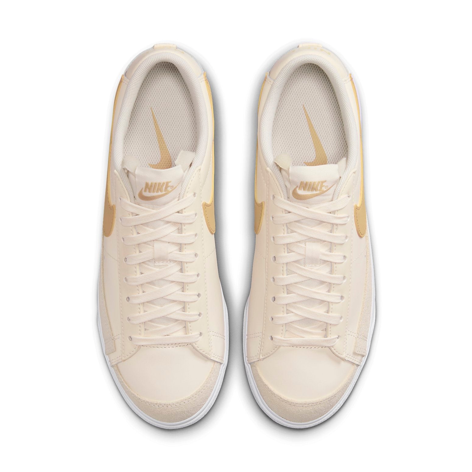 (WMNS) Nike Blazer Low Platform 'Pale Ivory Saturn Gold' DJ0292-113