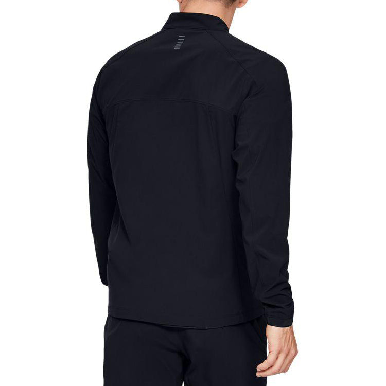 Men's Under Armour UA Track Running Sports Jacket Black 1342711-001