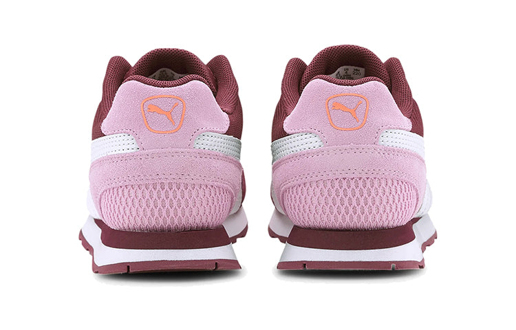(GS) PUMA Vista Low Top Running Shoes Pink/White/Red 369539-12
