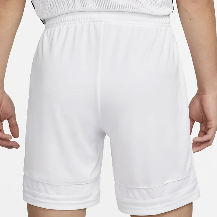 Men's Nike Dri-FIT Academy Knit Solid Color Logo Sports White Shorts CW6108-100