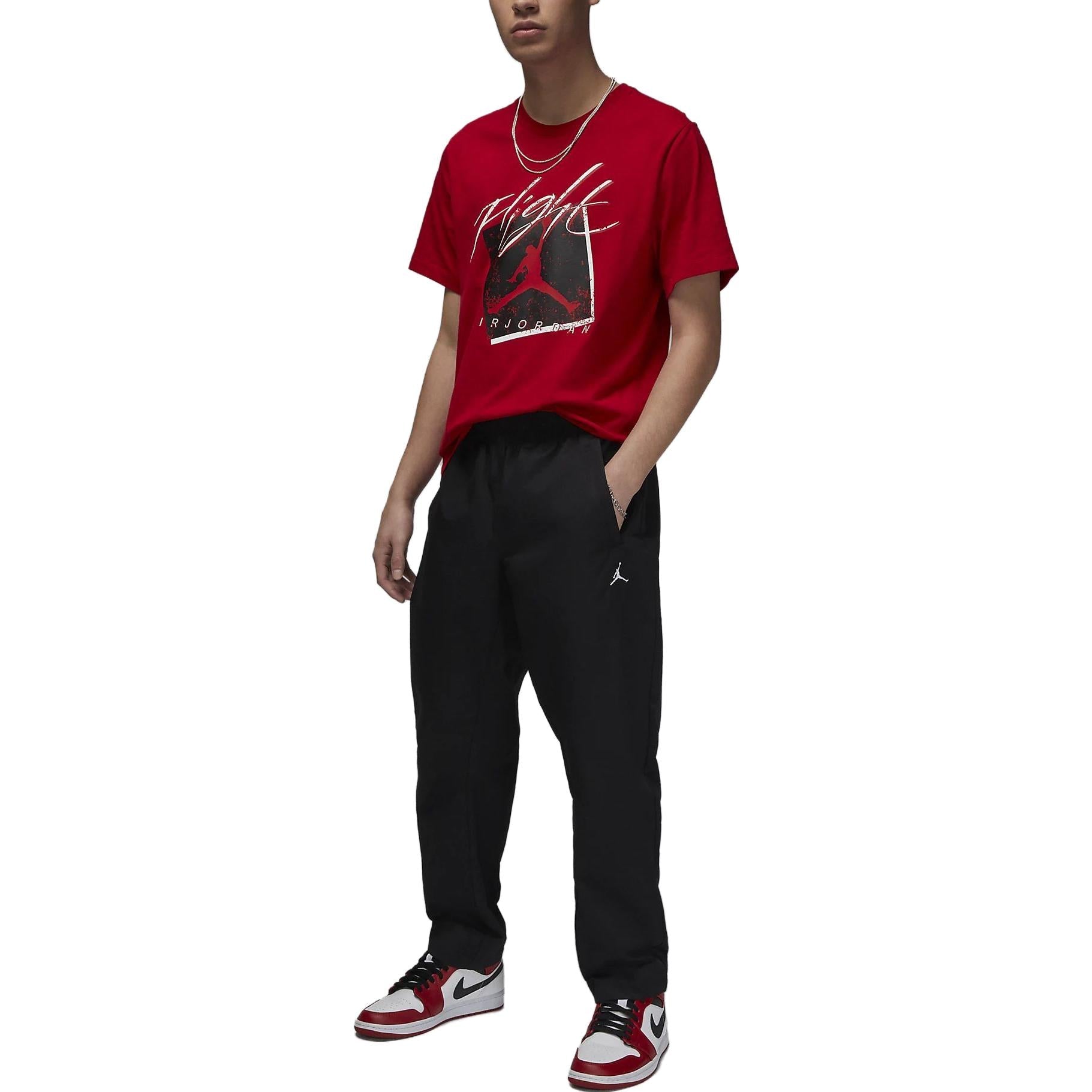 Air Jordan Flight Logo T-Shirt 'Gym Red' DX9593-687