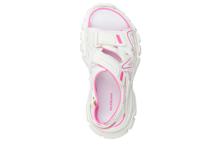 (WMNS) Balenciaga Track Sandals 'White Pink' 617543W3AJ19054